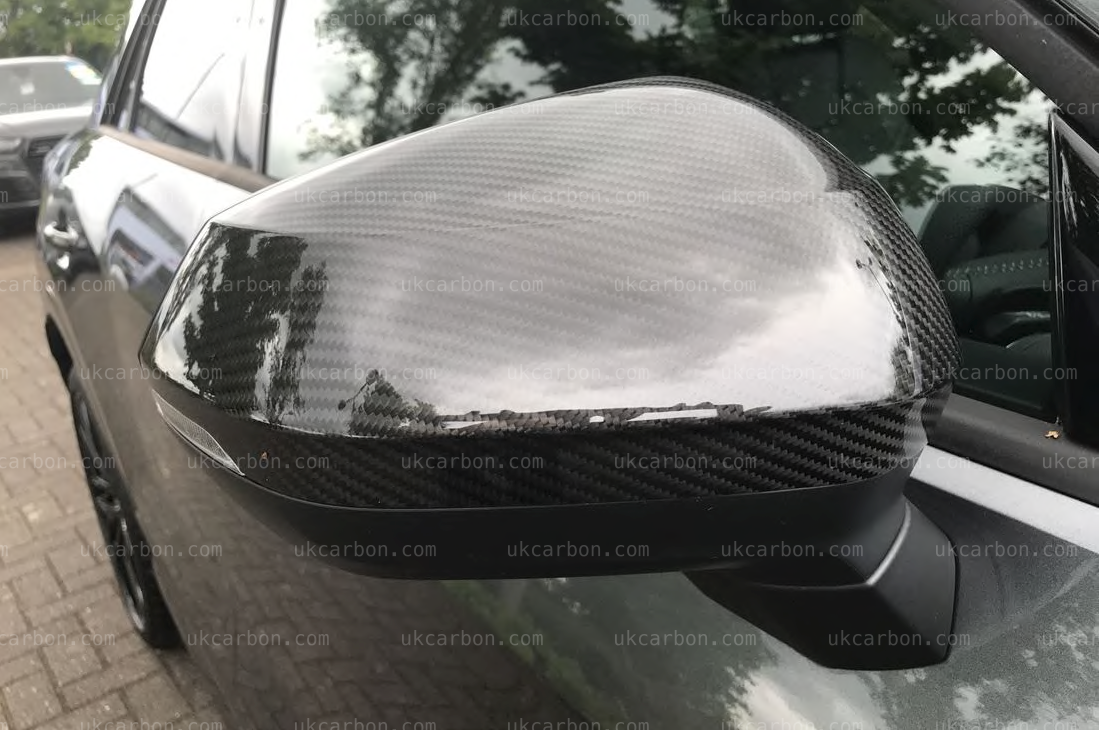 Audi Q2 Q3 SQ2 SQ3 Carbon Fibre Wing Mirror Cover With Lane Assist by UKCarbon