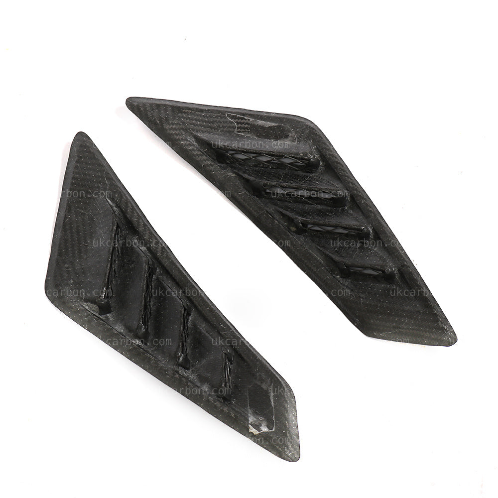 HONDA CIVIC TYPE R Carbon Fibre Fender Vents Grille Cover Trim FK2 by UKCarbon