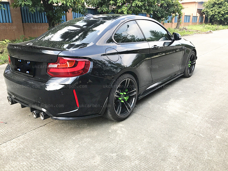 BMW M2 Carbon Diffuser Bumper Guard M Performance Rear F87 by UKCarbon