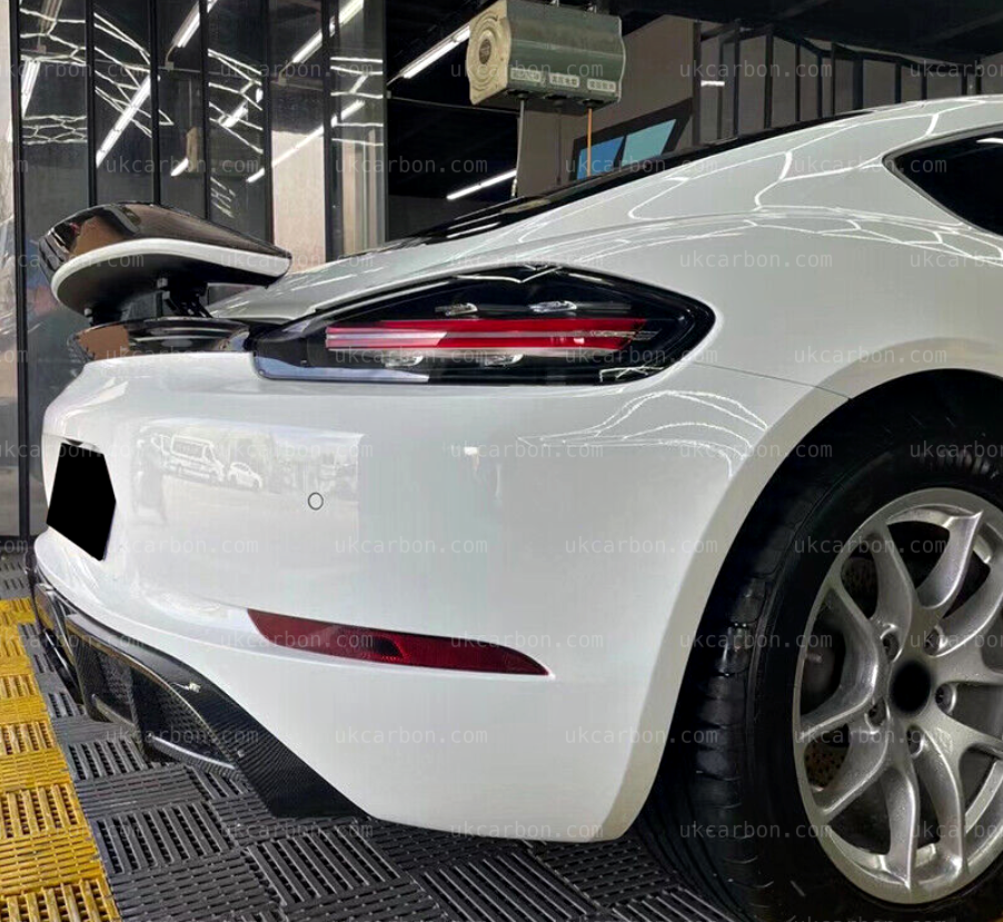 Porsche 718 Diffuser Carbon FIbre Cayman Boxster 16-18 by UKCarbon