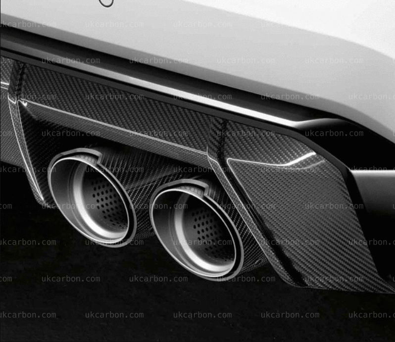 BMW M3 M4 G80 G82 G83 M Performance Carbon Silver Exhaust Tips MP By UKCarbon