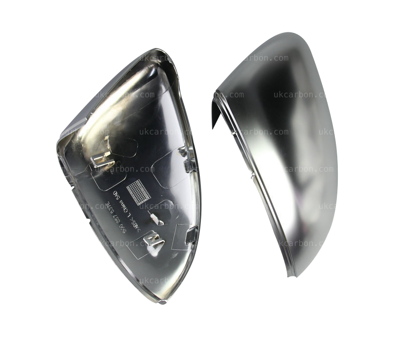 Volkswagen Golf R Silver Chrome Mirror Cover Replacements MK7 MK7.5 by UKCarbon