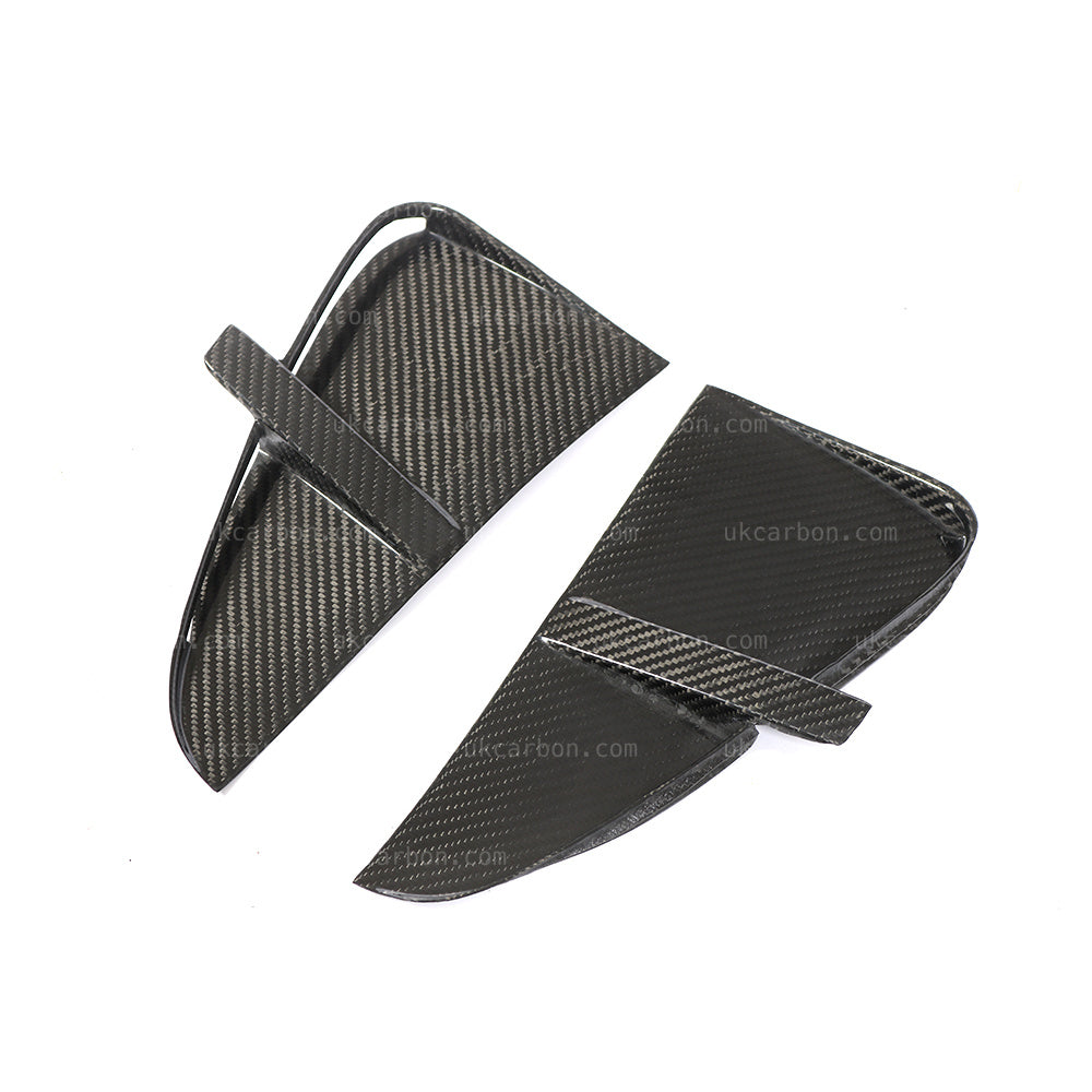 UKCARBON Carbon Fibre Fender Vents Grille Cover Trim Replacement For BMW X5 F15
