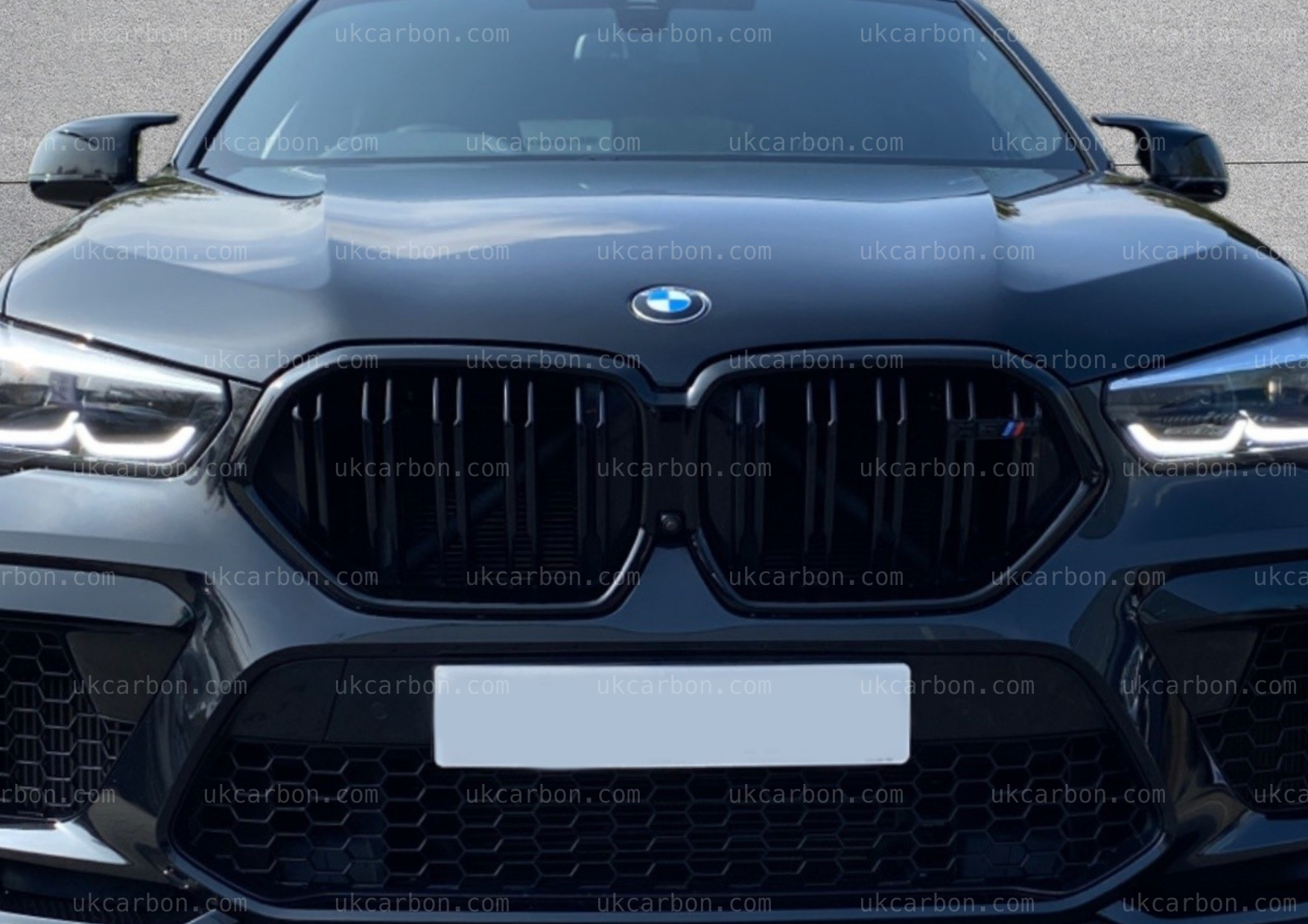 BMW X6 X6M Gloss Black Front Grille Replacement M Performance G06 by UKCarbon
