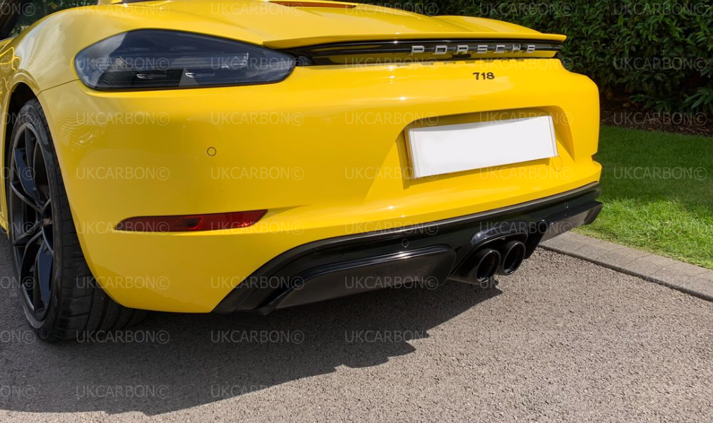 Porsche 718 Boxster Cayman GTS Style Carbon Fibre Rear Diffuser by UKCarbon