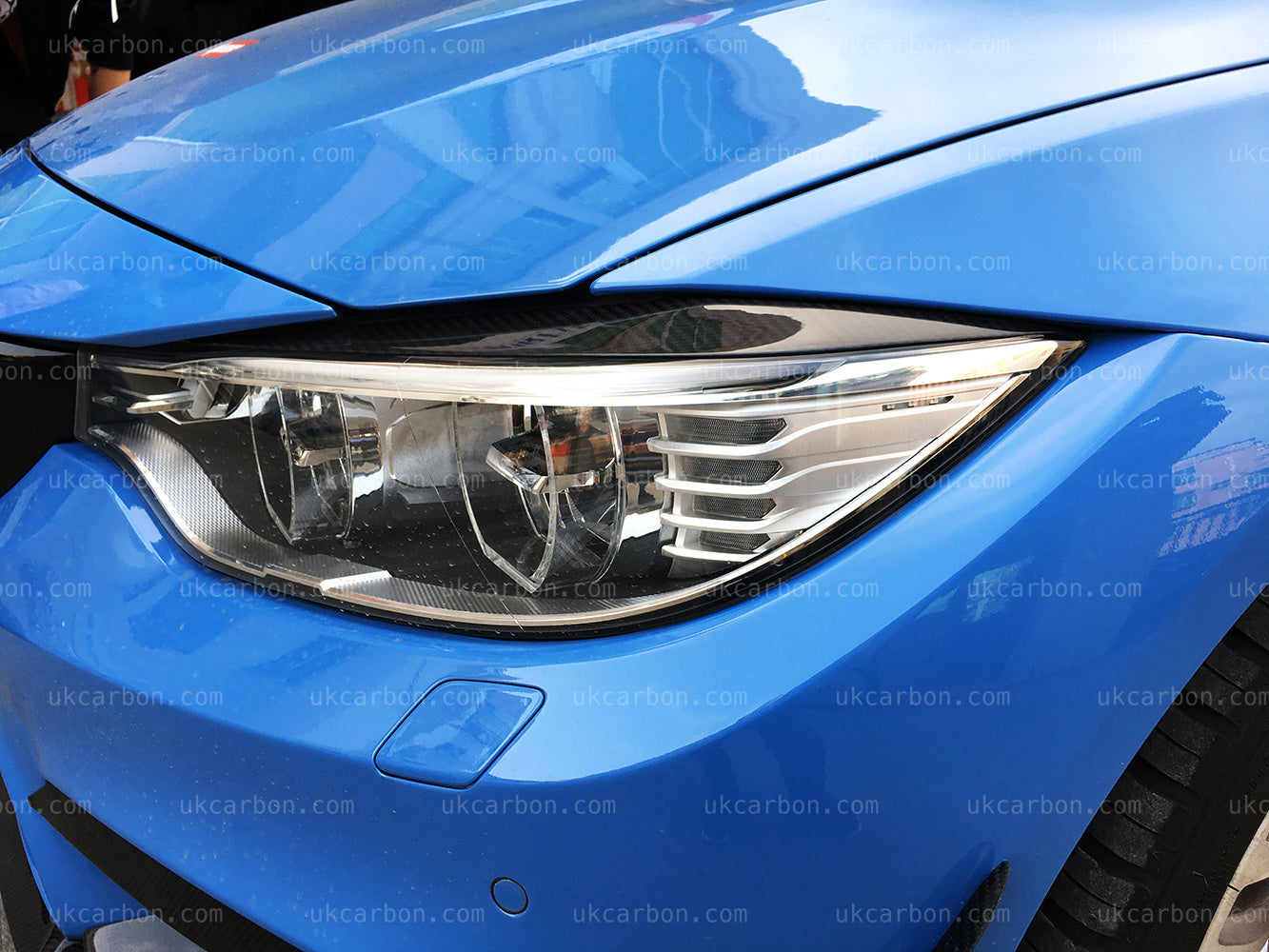 BMW M3 M4 Carbon Fibre Headlight Eyelids M Performance F80 F82 F83 by UKCarbon