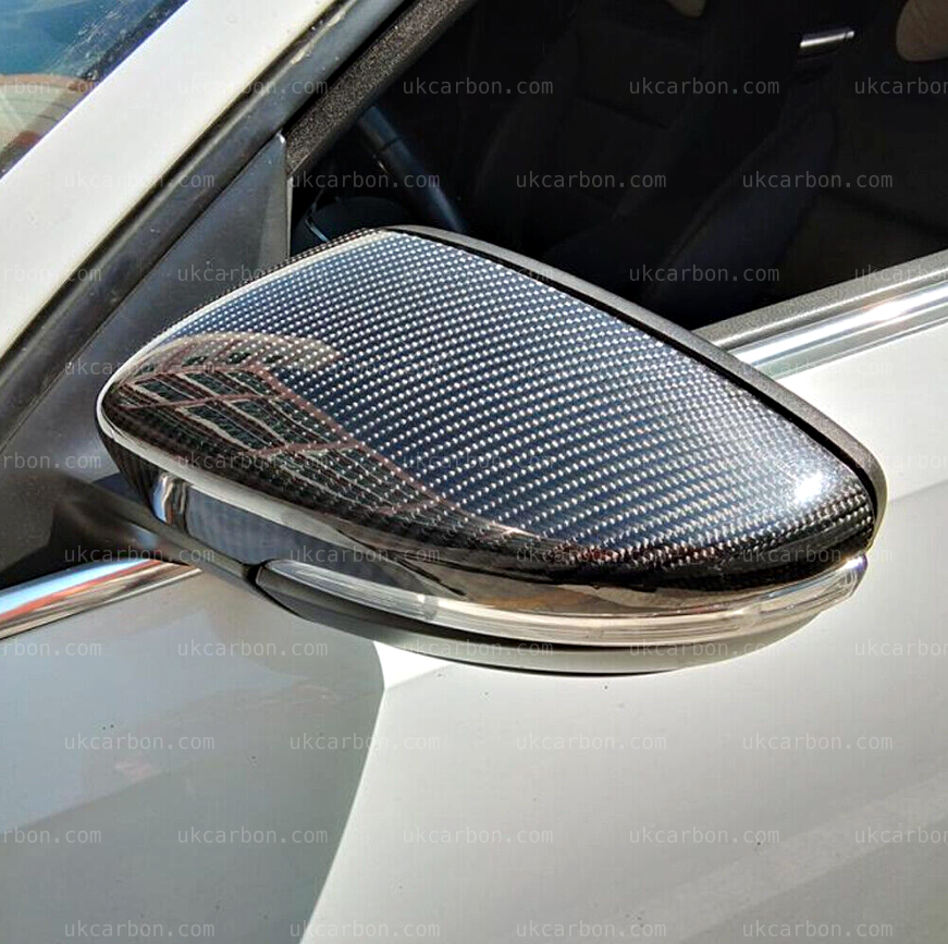 Volkswagen VW Scirocco Carbon Fibre Wing Mirror Cover Replacements by UKCarbon