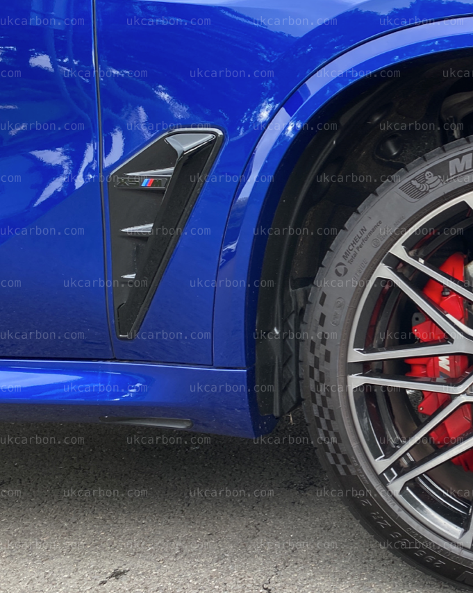 BMW X5 X5M Gloss Black Fender Vents Upgrade Cover Replacement G05 by UKCarbon