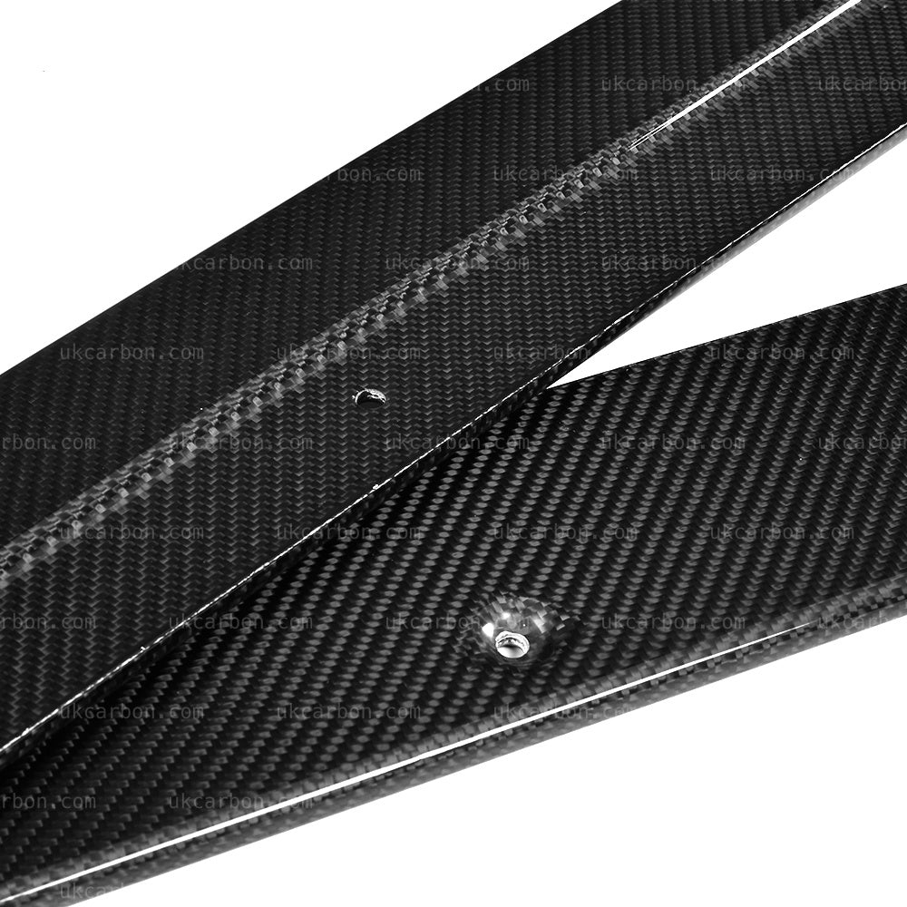 Alfa Romeo Giulia Real Carbon Fibre Side Skirt Kit Flat OEM Style