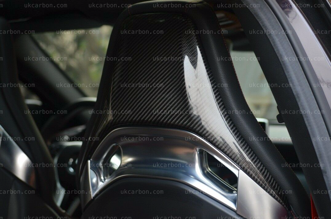 Mercedes Benz A45 CLA45 GLA 43 C43 AMG Carbon Fibre Seat Back Covers by UKCarbon