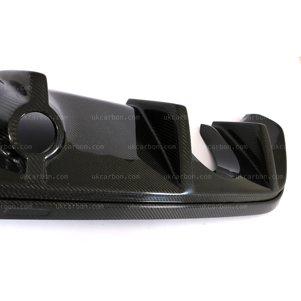 Ford Focus RS Diffuser Real Carbon Fibre Rear Bumper Kit MK3 16-18 by UKCarbon
