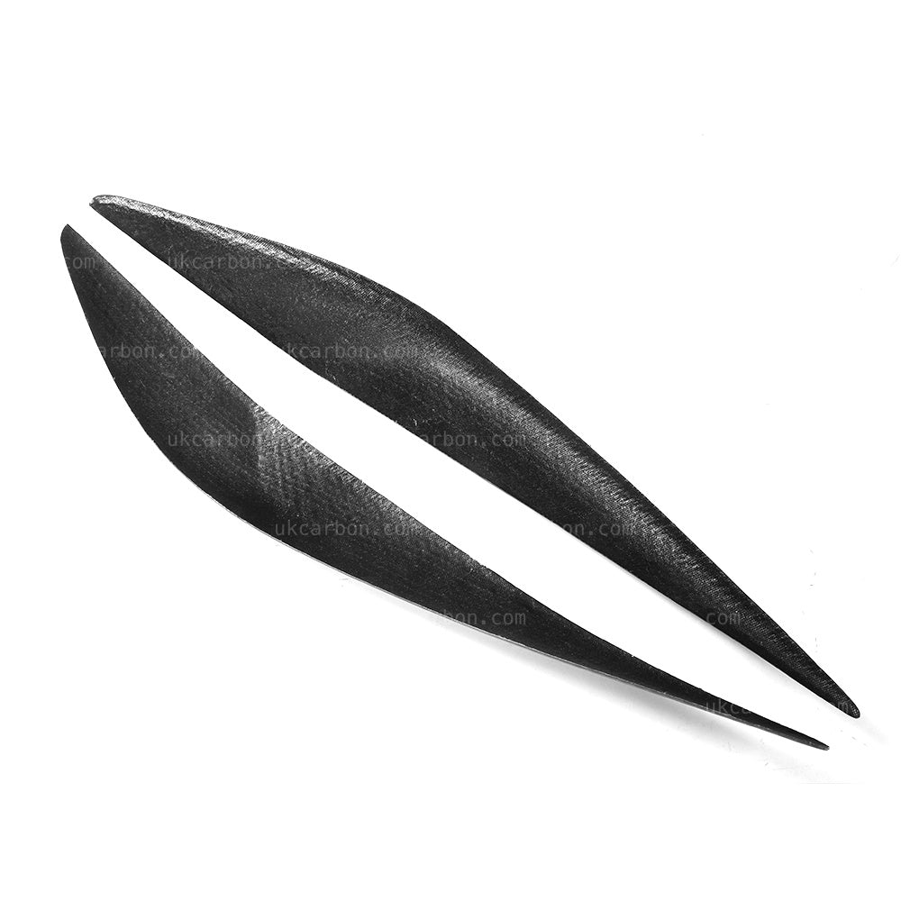 BMW 3 Series Real Carbon Fibre Headlight Eyelids Trim F30 M Sport by UKCarbon