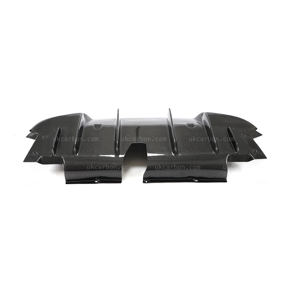 Alfa Romeo Giulia Diffuser Carbon Fibre Qaudrifolio Style Kit by UKCarbon