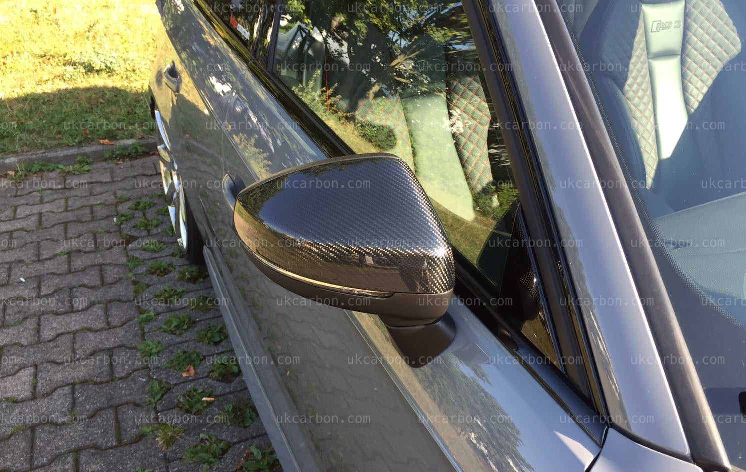 Audi A3 S3 RS3 Carbon Mirror Replacements Cover Wing by UKCarbon