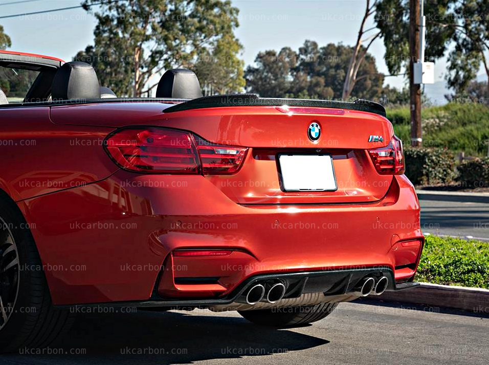 BMW 4 Series M4 Convertible Carbon Fibre Spoiler CS Style F33 F83