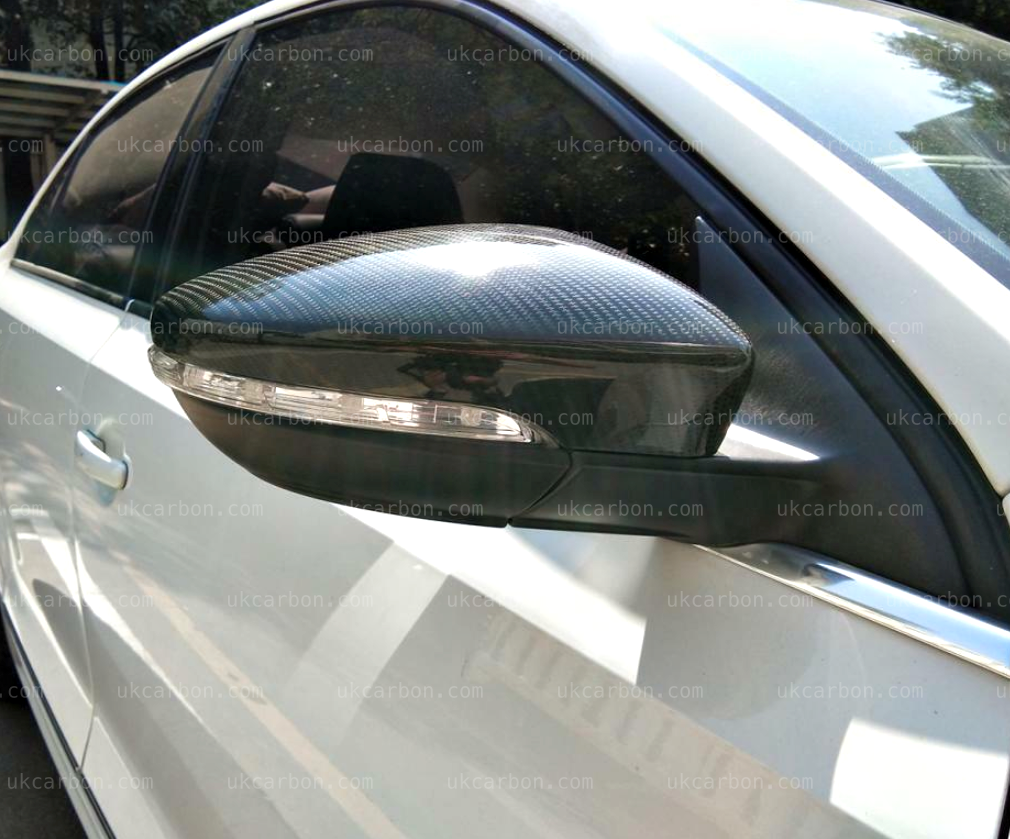 Volkswagen VW Passat Carbon Fibre Wing Mirror Cover Replacements by UKCarbon