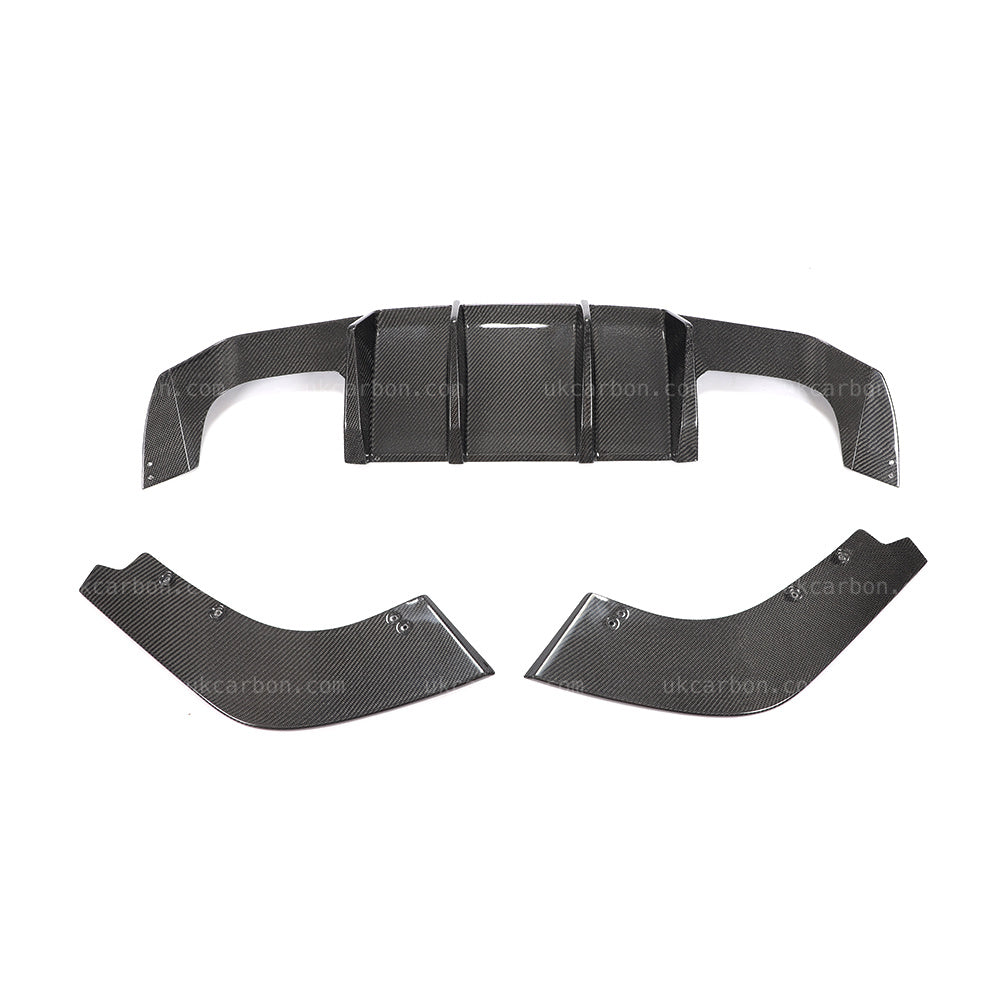 BMW M2 F87 Competition Carbon Fibre Rear Bumper Diffuser Kit by UKCarbon