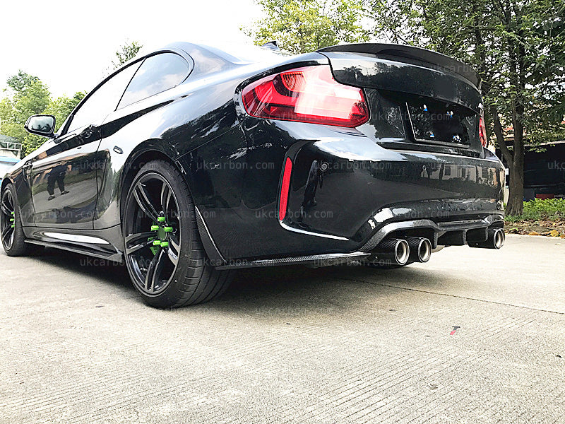 BMW M2 Carbon Diffuser Bumper Guard M Performance Rear F87 by UKCarbon