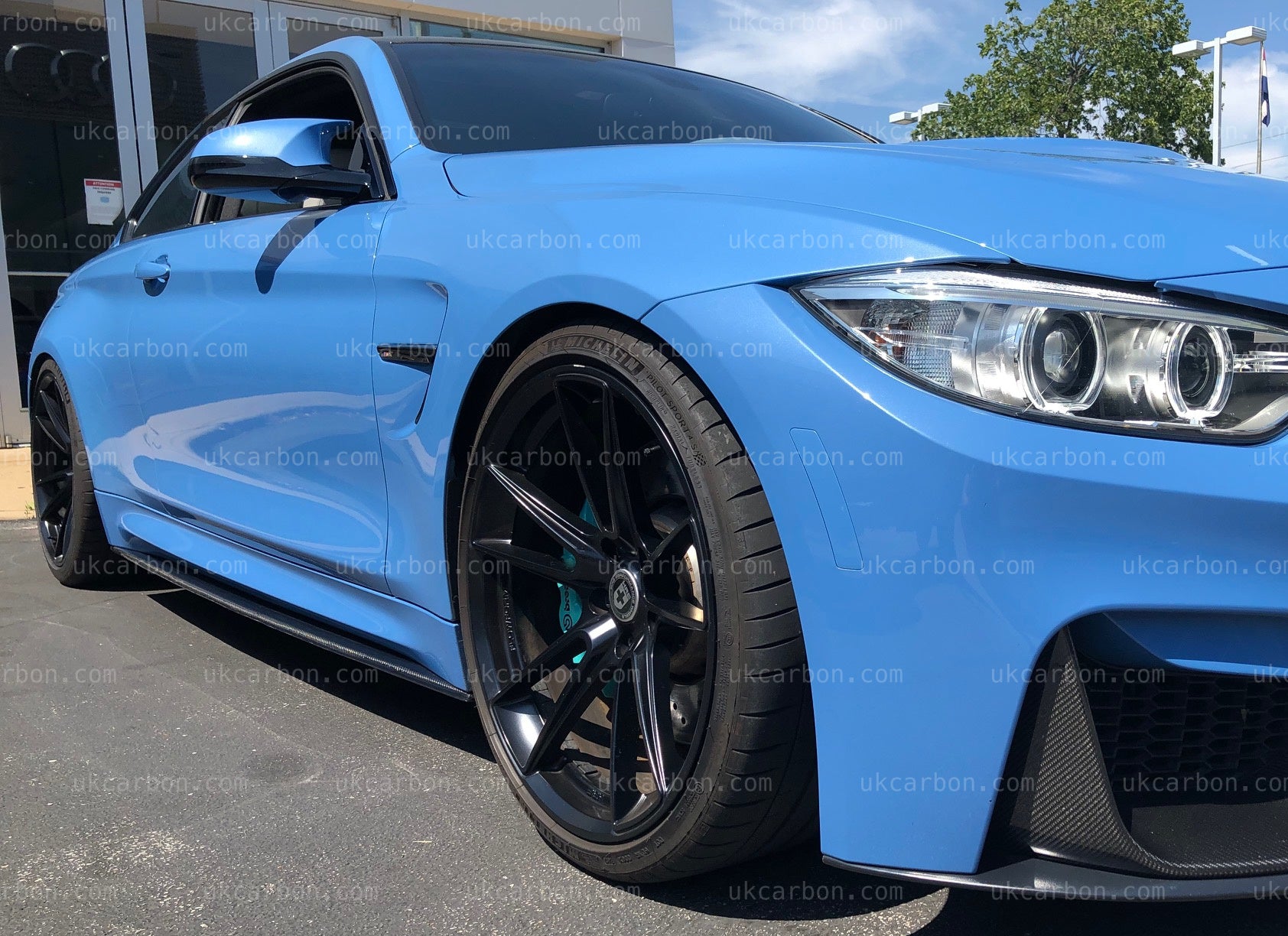 BMW M4 Side Skirts F82 F83 Real Carbon Fibre M Performance