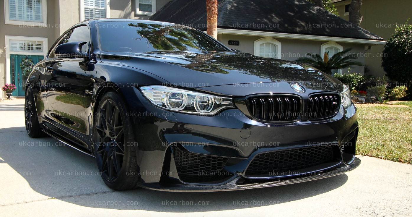 BMW M3 M4 Carbon Fibre Splitter Lip Kit MP 3D Style F80 F82 F83 3.0 By UKCarbon