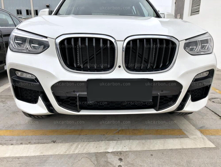 BMW X3 M40i Carbon Fibre Front Bumper Vent Insert Splitter G01 by UKCarbon