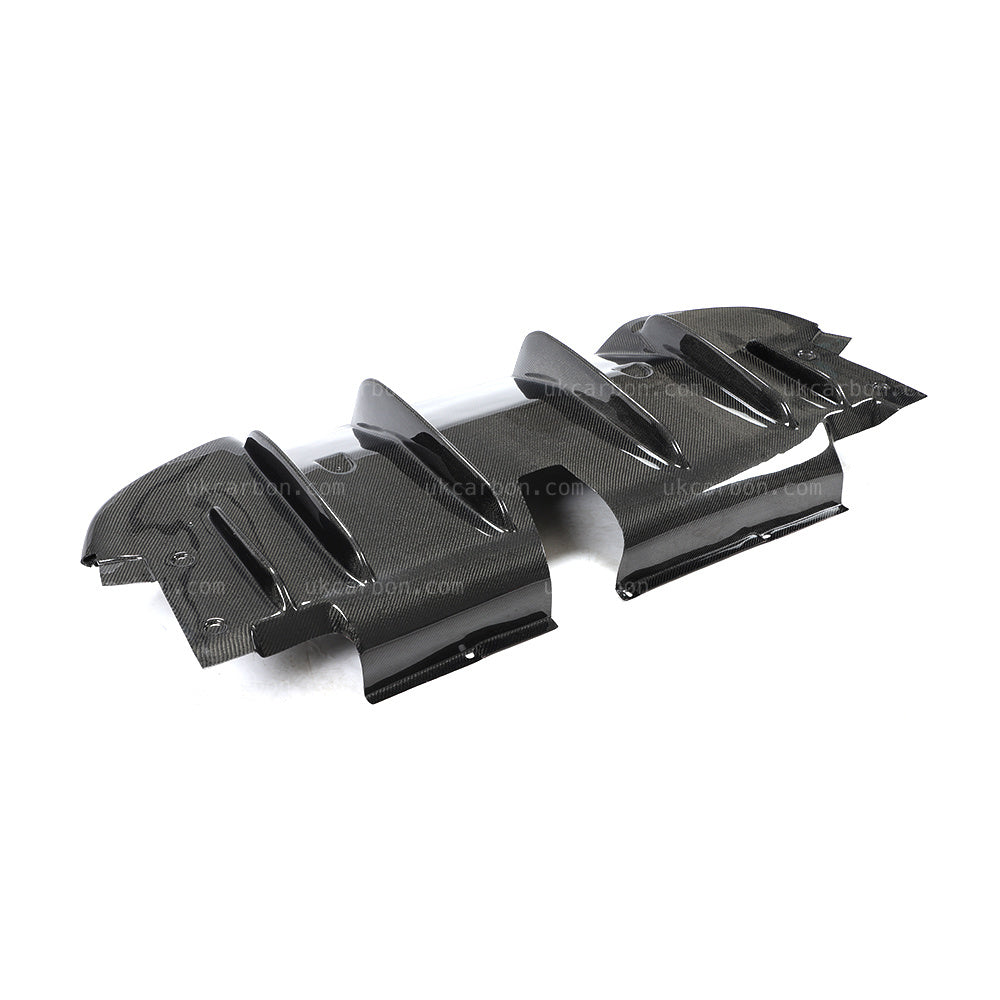 Alfa Romeo Giulia Diffuser Carbon Fibre Qaudrifolio Style Kit by UKCarbon