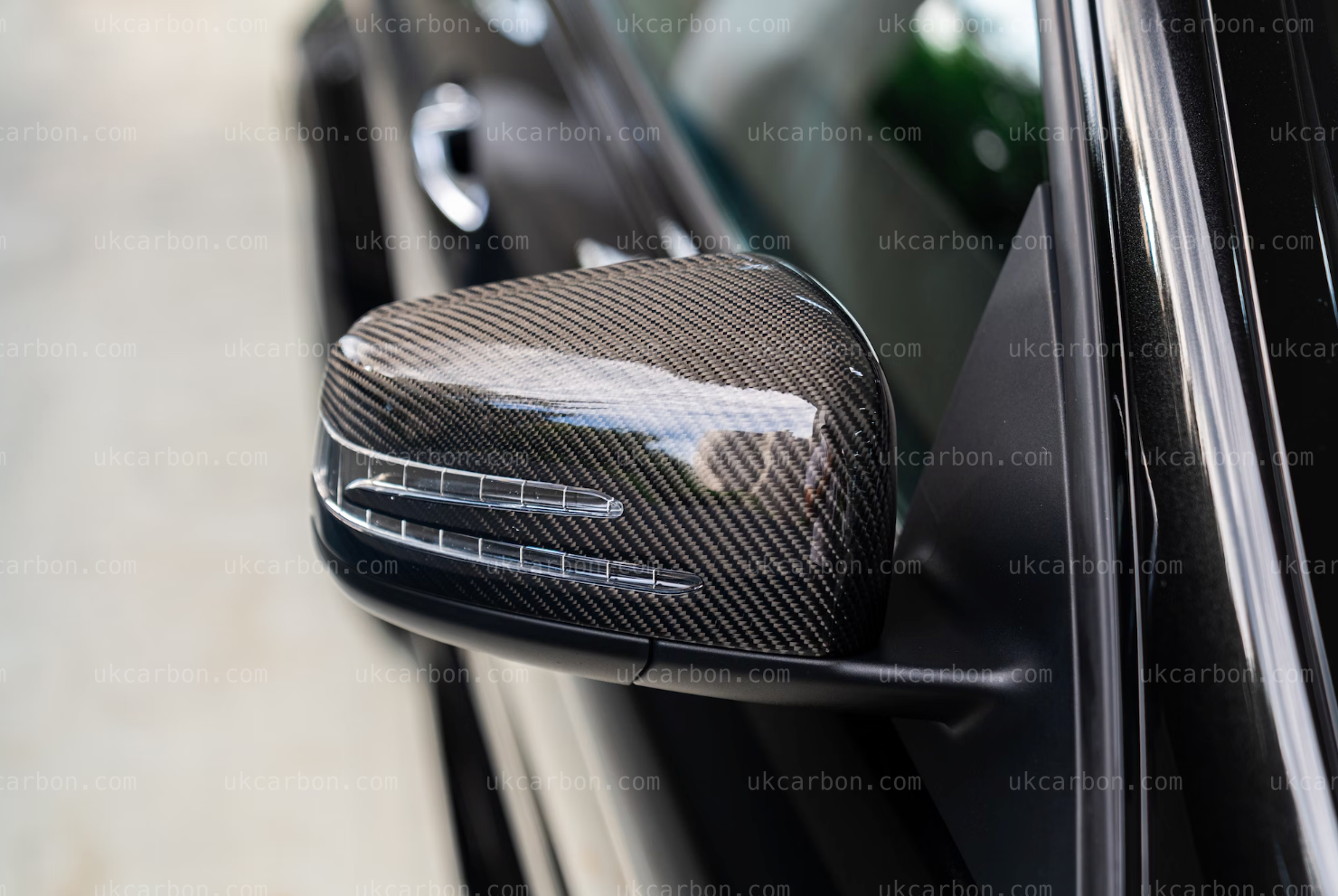 Mercedes Benz A CLA Class Carbon Fibre Mirror Cover Replacements by UKCarbon