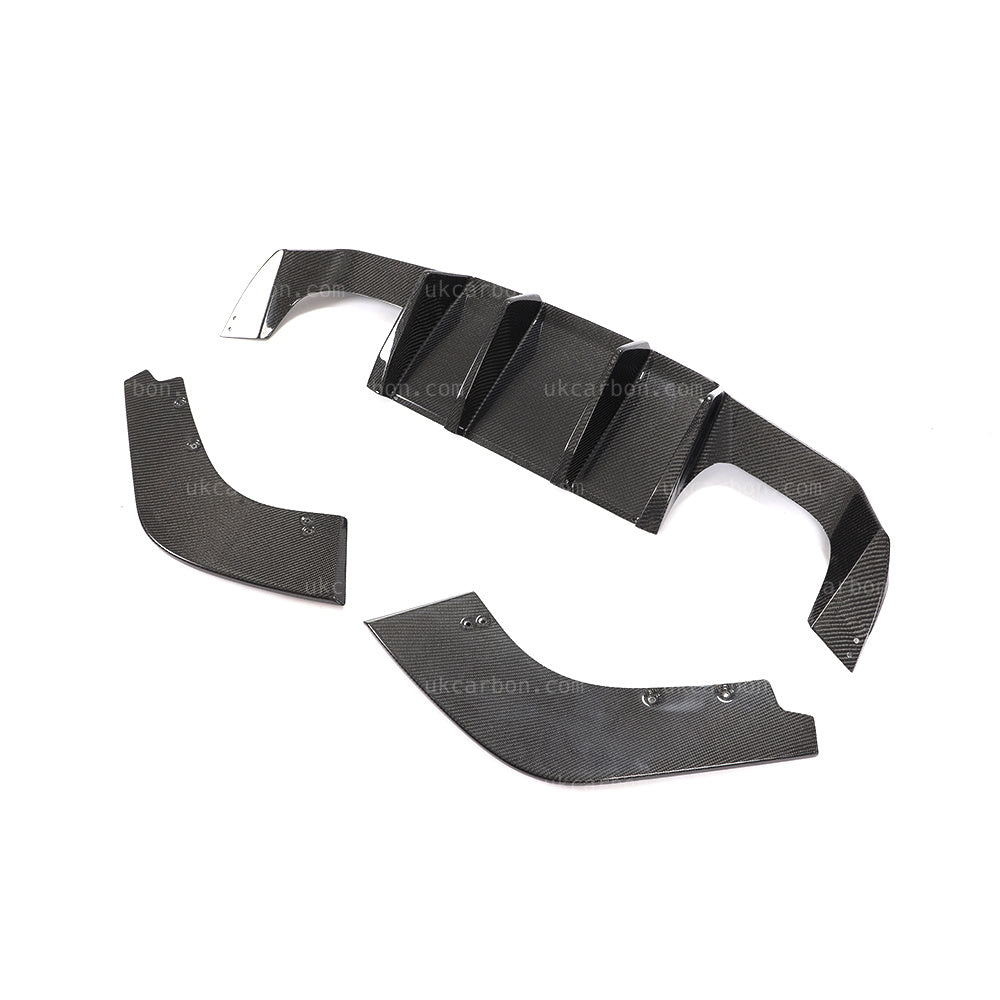 BMW M2 F87 Competition Carbon Fibre Rear Bumper Diffuser Kit by UKCarbon