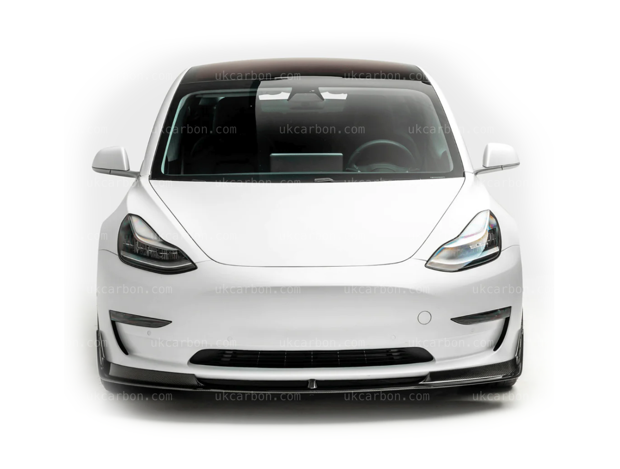 Tesla Model 3 Splitter Carbon Fibre Front Bumper Body Kit 2016-2021 by UKCarbon