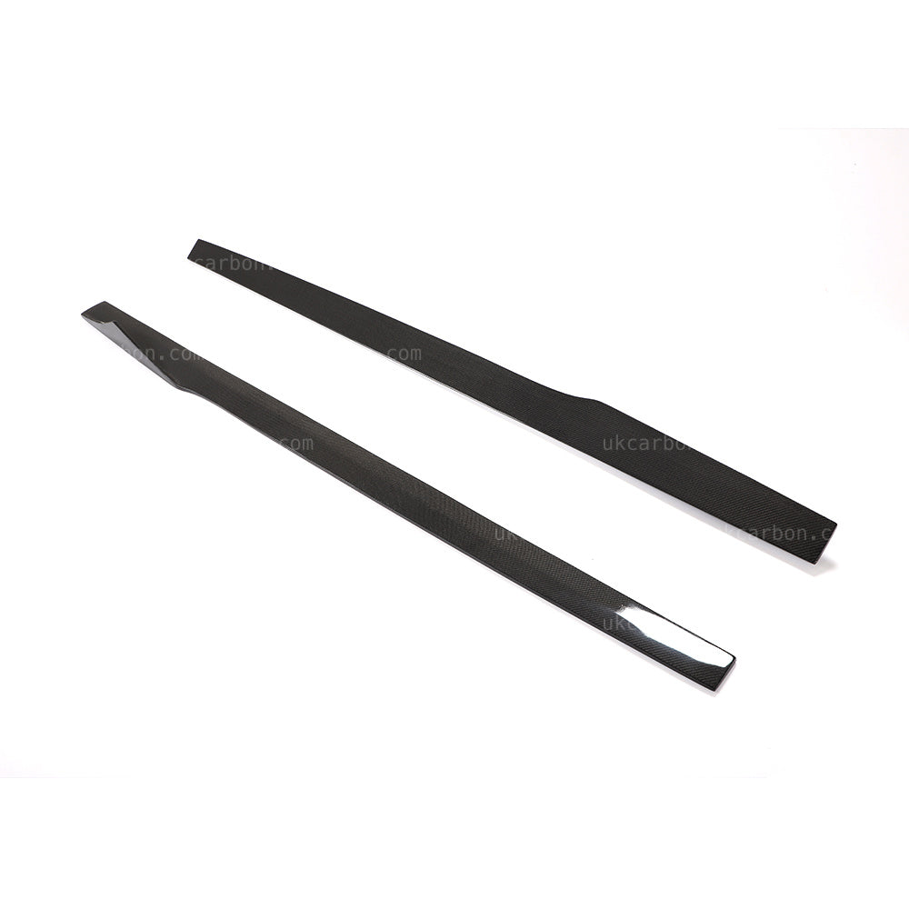 Alfa Romeo Giulia Real Carbon Fibre Side Skirt Kit Fin Style