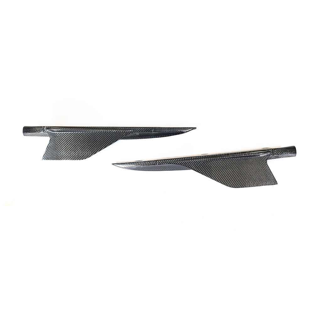 Audi R8 V8 V10 Plus Carbon Fibre Side Skirt Fins Splitter Body Kit by UKCarbon
