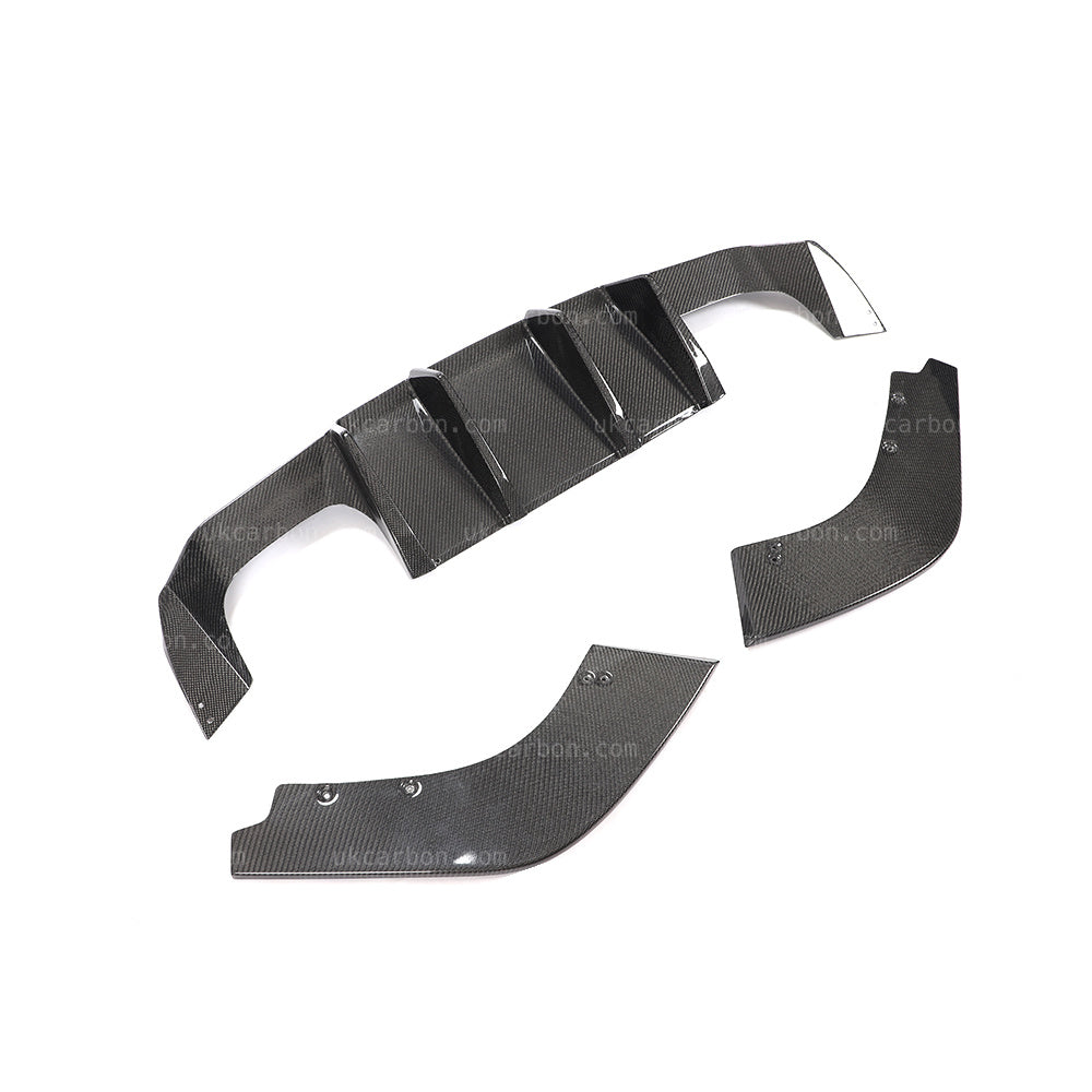 BMW M2 F87 Competition Carbon Fibre Rear Bumper Diffuser Kit by UKCarbon