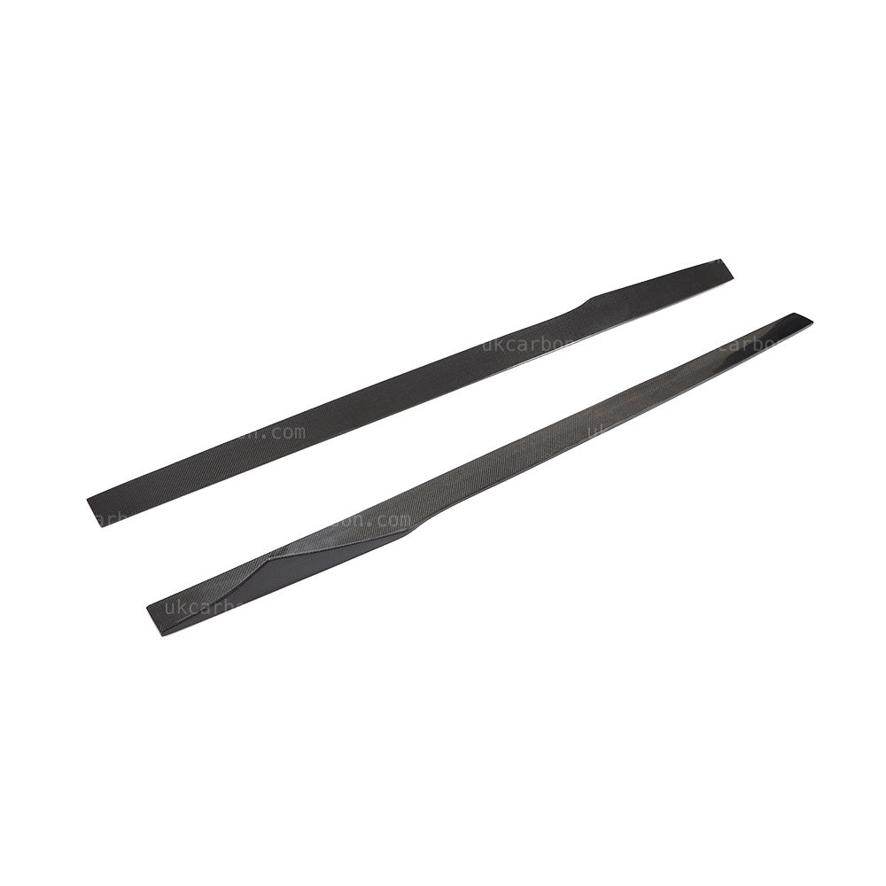 Alfa Romeo Giulia Real Carbon Fibre Side Skirt Kit Fin Style