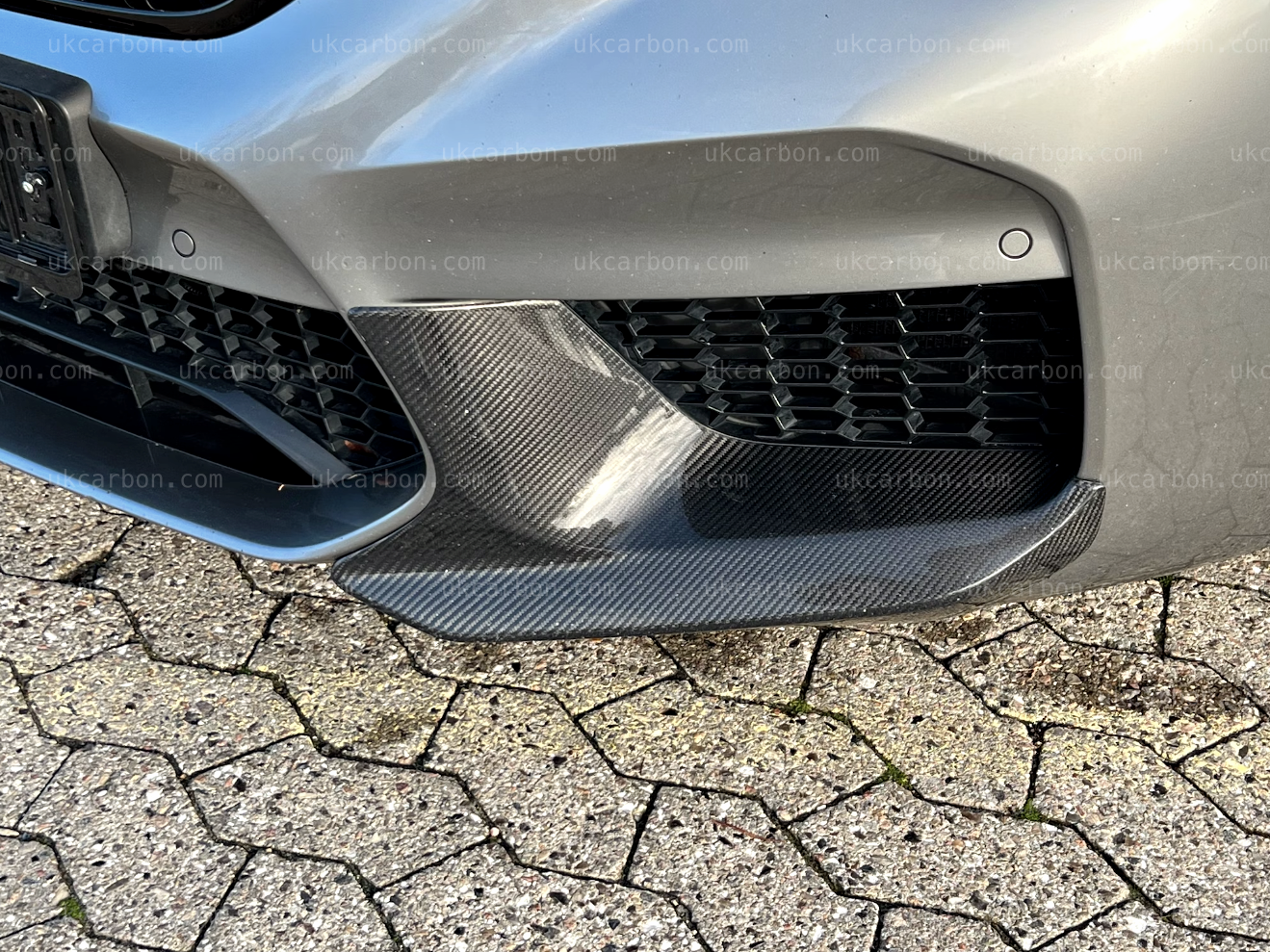 BMW M5 Carbon Splitter Trim M Performance Body Kit Front Fibre F90 by UKCarbon