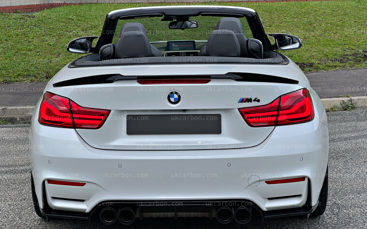 BMW M4 Carbon Spoiler Convertible Rear Boot Lid M4 Style Spoiler F83 by UKCarbon