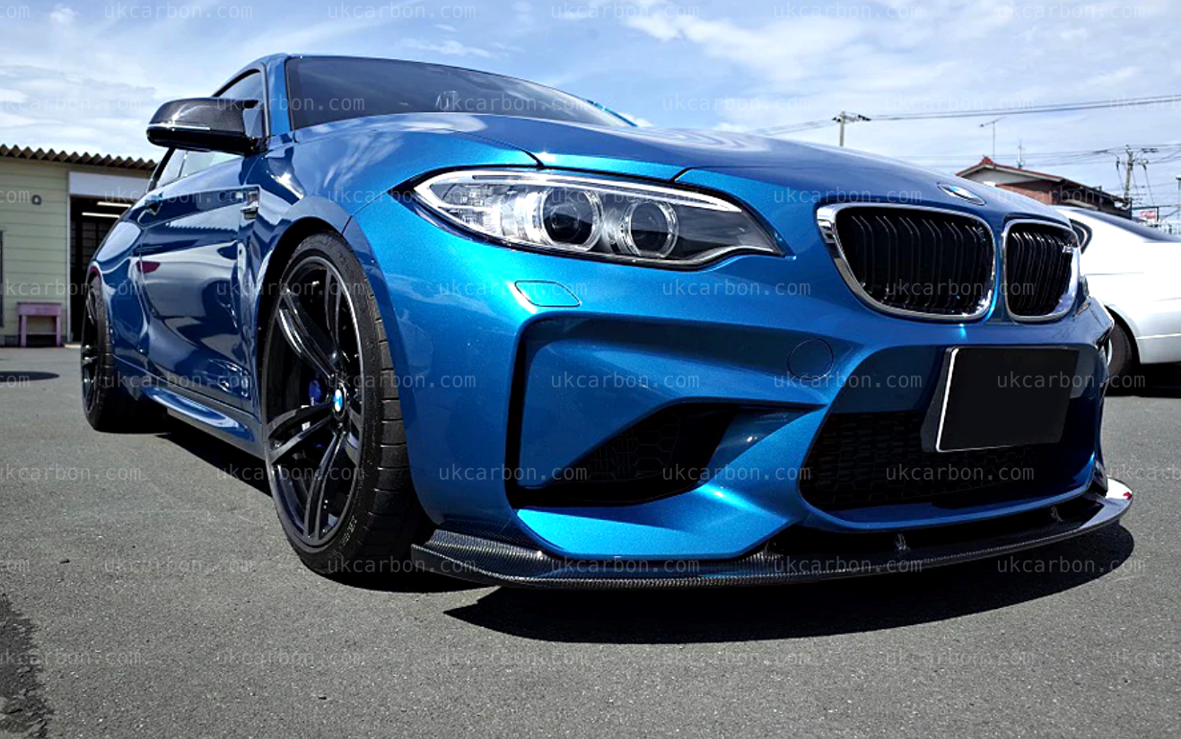 BMW M2 Carbon Splitter Fibre Front Bumper Lip Non-Comp by UKCarbon