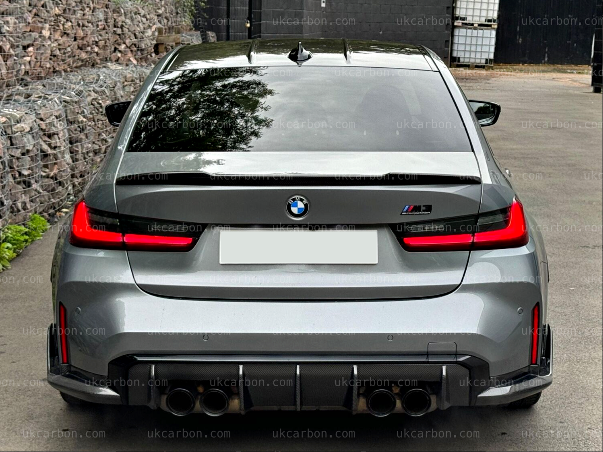 BMW M3 Spoiler G80 Real Carbon Fibre Boot CS Style xDrive 3.0