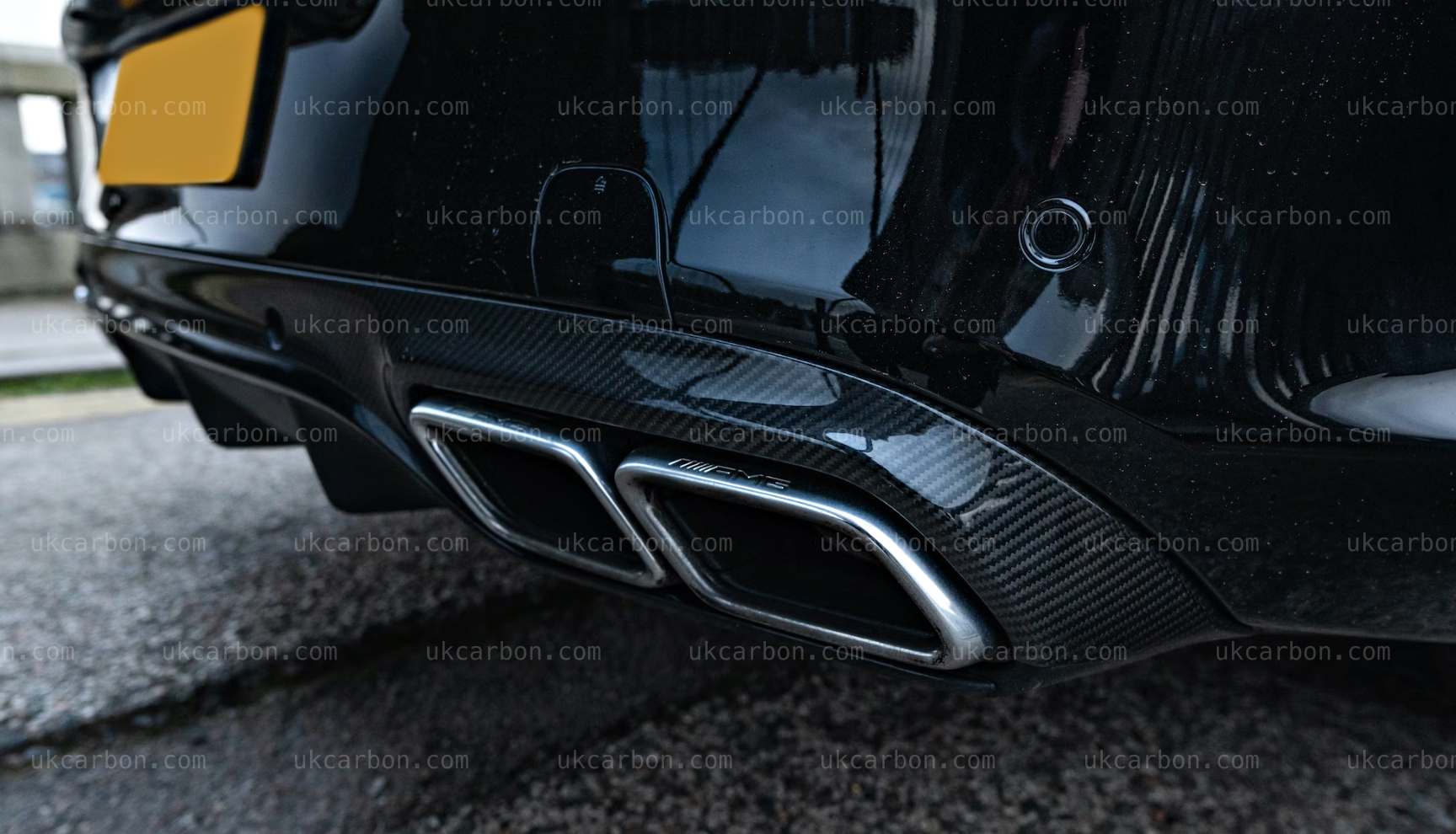 Mercedes Benz C63 Coupe Diffuser OEM Style AMG Kit S W205 C205 by UKCarbon