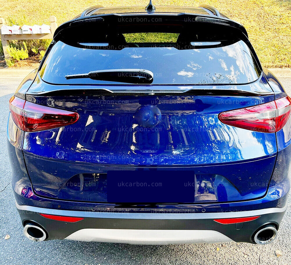 Alfa Romeo Stelvio Carbon QV Style Spoiler Quadrifoglio Boot Fibre