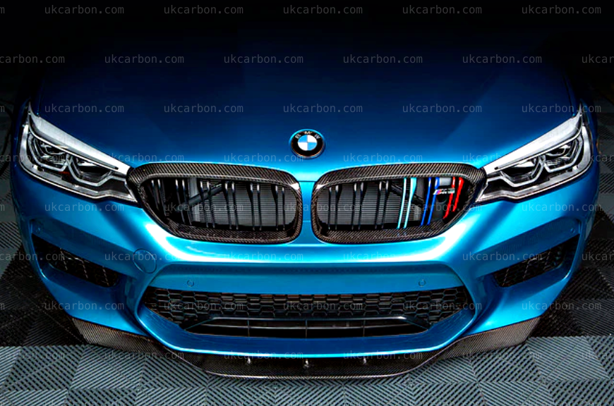 BMW F90 M5 Carbon Fibre RKP Style Front Bumper Splitter Lip Kit by UKCarbon