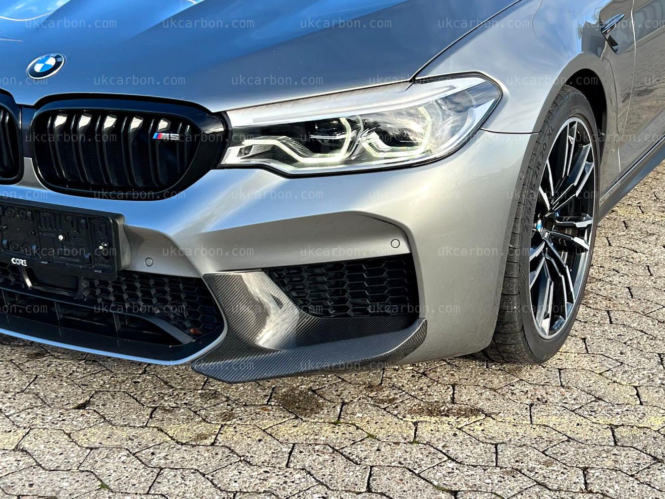 BMW M5 Carbon Splitter Trim M Performance Body Kit Front Fibre F90 by UKCarbon