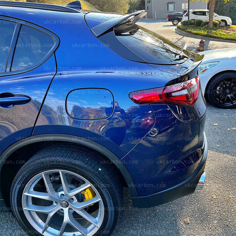 Alfa Romeo Stelvio Carbon QV Style Spoiler Quadrifoglio Boot Fibre