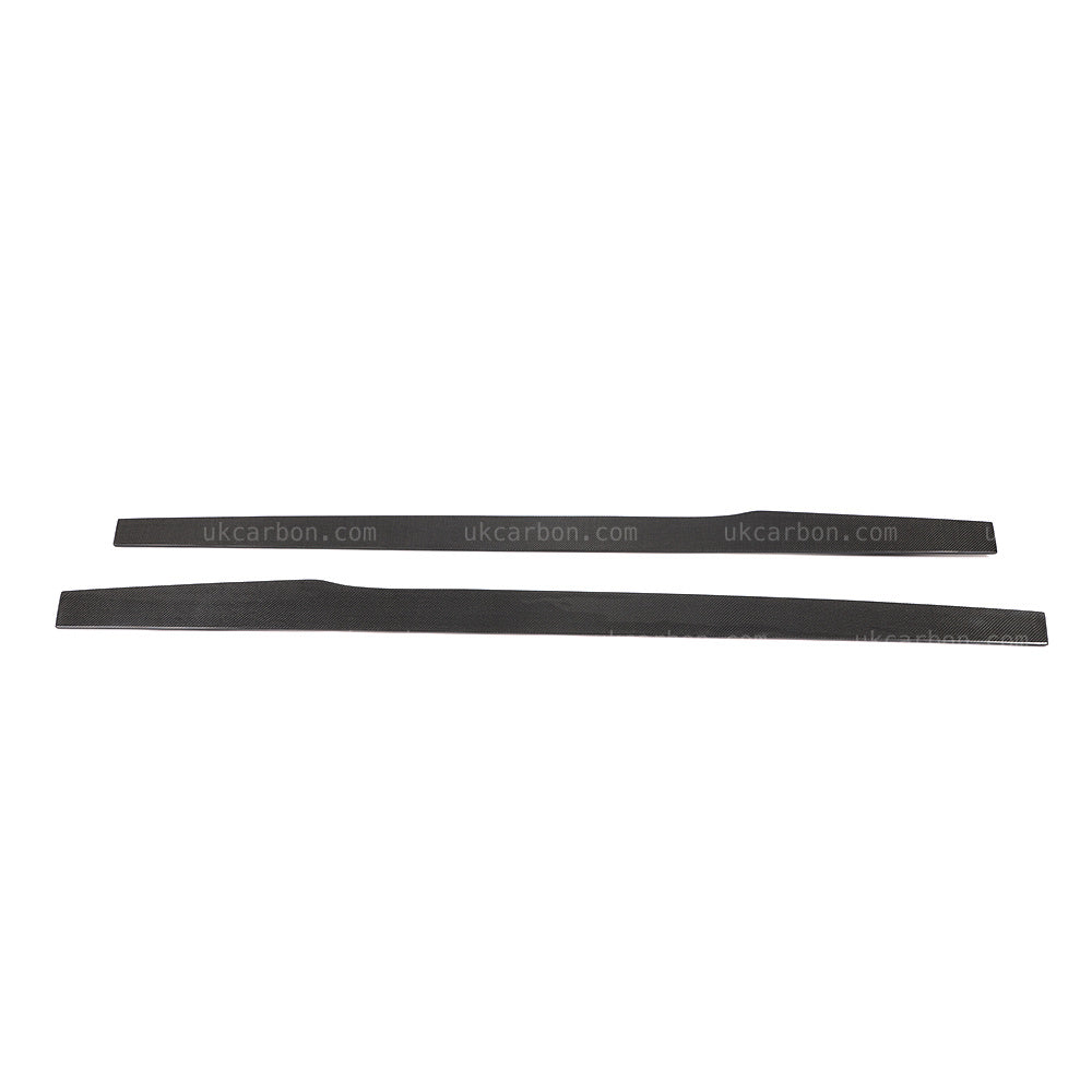 Alfa Romeo Giulia Real Carbon Fibre Side Skirt Kit Fin Style
