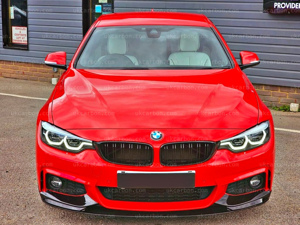 BMW 4 Series Gloss Black Kidney Grille Twin Bar Slat F33 F36 F32 by UKCarbon