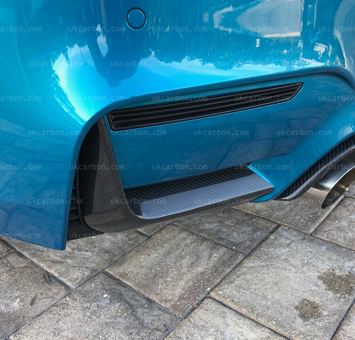 BMW M3 M4 Carbon Diffuser Rear Bumper Splitter Trim F80 F82 F83 by UKCarbon