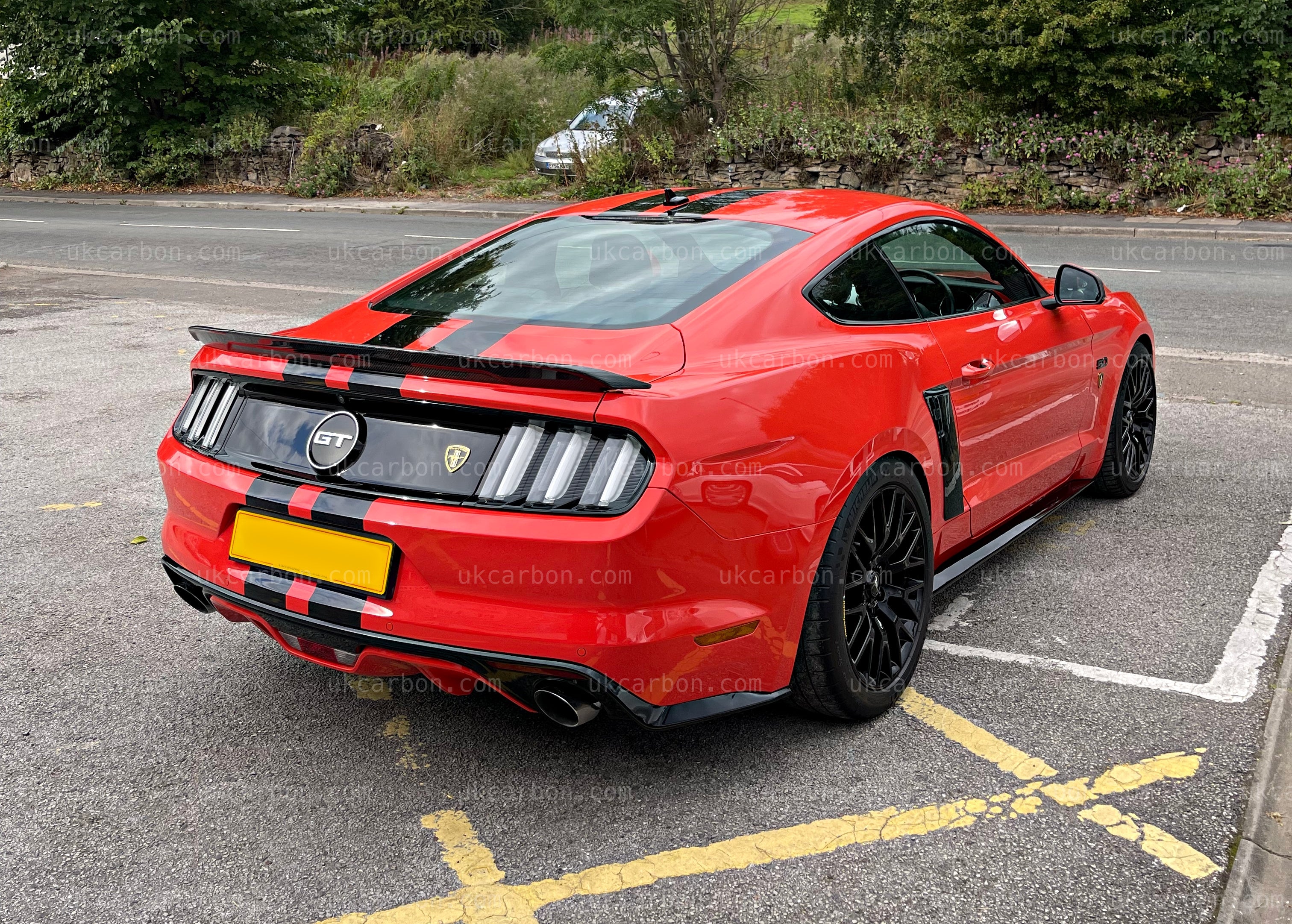 Ford Mustang Carbon Spoiler Rear Trunk Wing GT350 V8 V6 Coupe by UKCarbon