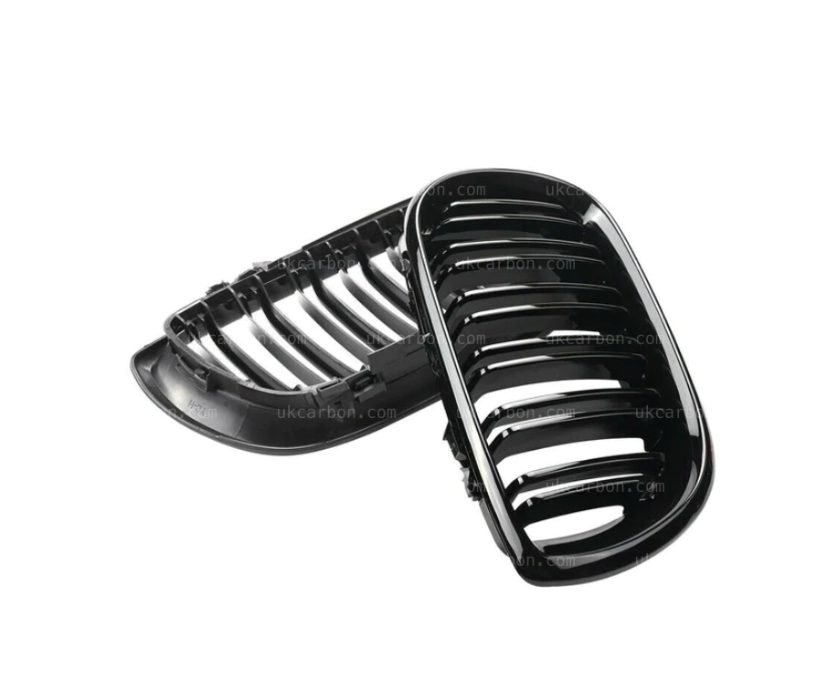 BMW M5 5 Series G30 F90 Gloss Black Kidney Grille Twin Slat by UKCarbon