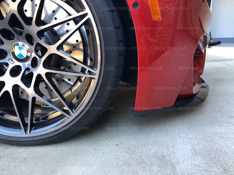 BMW M3 M4 Carbon Fibre Splitter Lip Kit MP CS Style F80 F82 F83 3.0 By UKCarbon