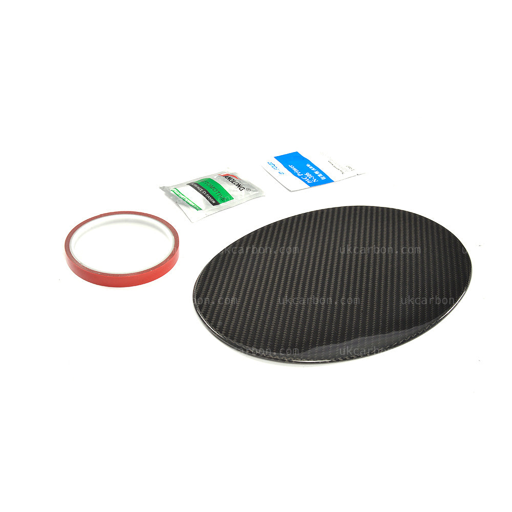 Alfa Romeo Giulia Carbon Fuel Tank Cover Cap Stick On Insert by UKCarbon