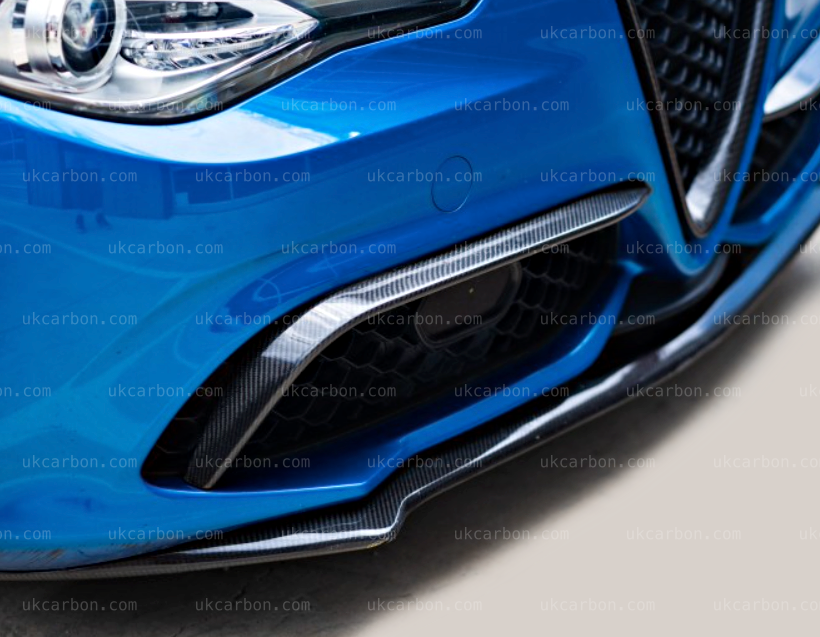 Alfa Romeo Giulia Carbon Fibre Canards Insert by UKCarbon